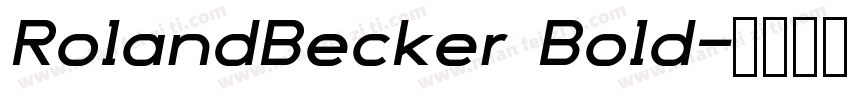 RolandBecker Bold字体转换